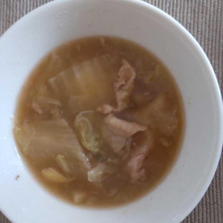 鶏肉白菜スープ